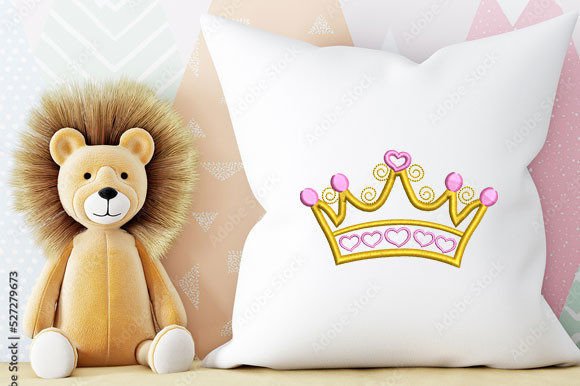 Crown Application Embroidery