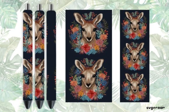Embroidery Kangaroo Pen Sublimation