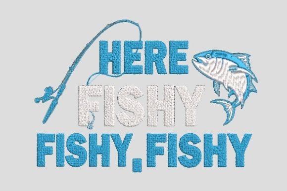 Here Fishy Embroidery File