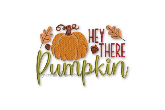 Hey There Pumpkin Embroidery Design