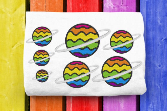 Rainbow Planet Mini Embroidery
